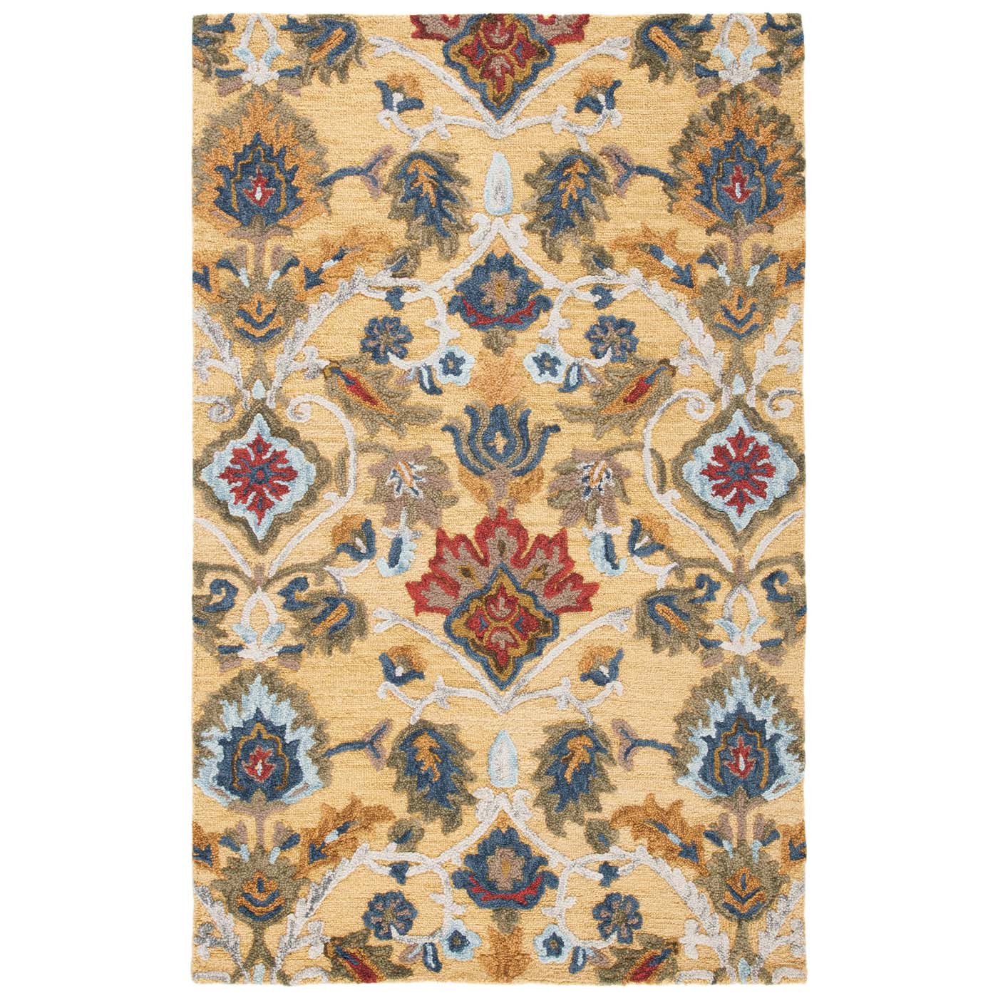 Safavieh Blossom 402 Rug, BLM402 - Gold / Multi