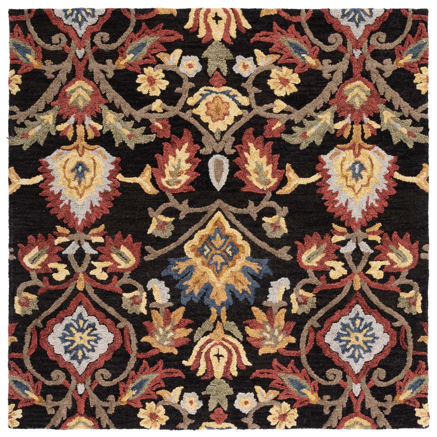 Safavieh Blossom 402 Rug, BLM402 - Charcoal / Multi