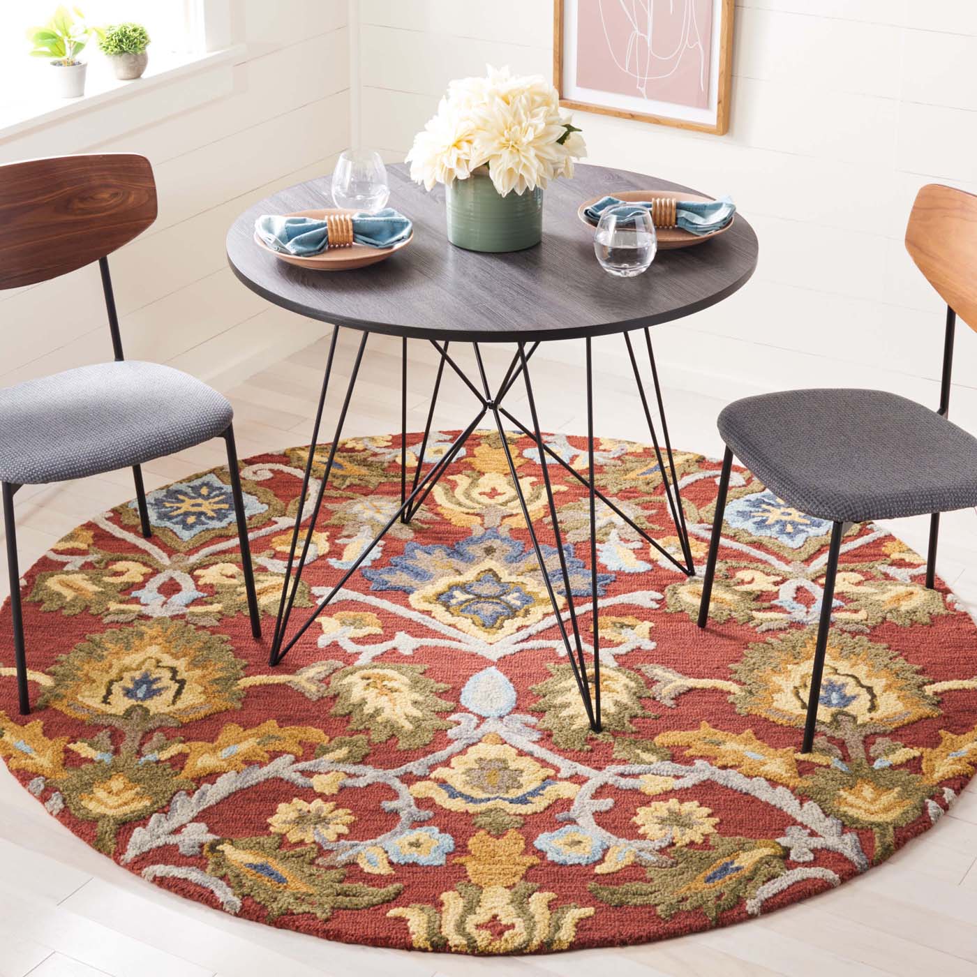 Safavieh Blossom 402 Rug, BLM402 - Red / Multi