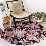 Safavieh Blossom 461 Rug, BLM461 - Black / Plum