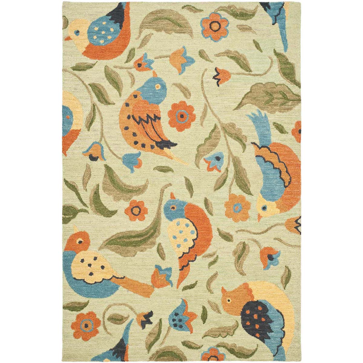 Safavieh Blossom 676 Rug, BLM676 - Sage / Multi