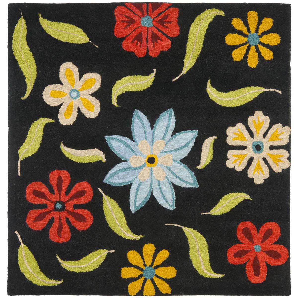 Safavieh Blossom 678 Rug, BLM678 - Black / Multi