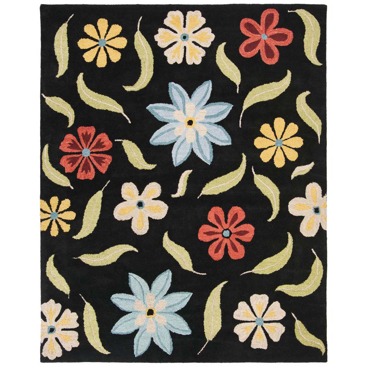 Safavieh Blossom 678 Rug, BLM678 - Black / Multi