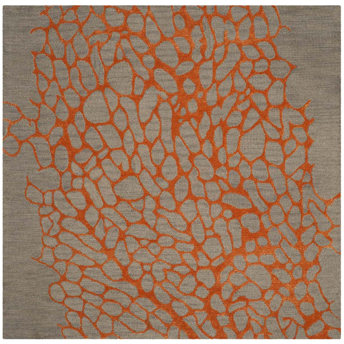 Safavieh Blossom 695 Rug, BLM695 - Grey / Orange