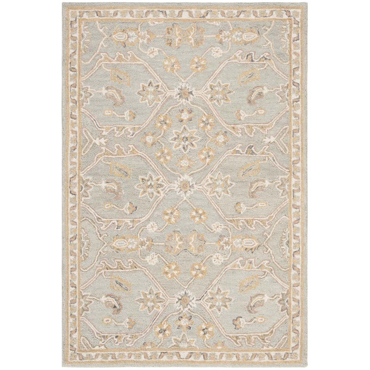 Safavieh Blossom 701 Rug, BLM701 - Slate / Beige