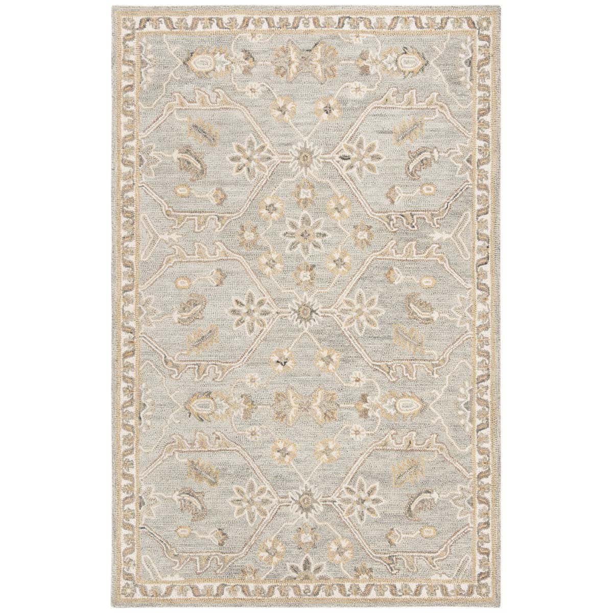 Safavieh Blossom 701 Rug, BLM701 - Slate / Beige