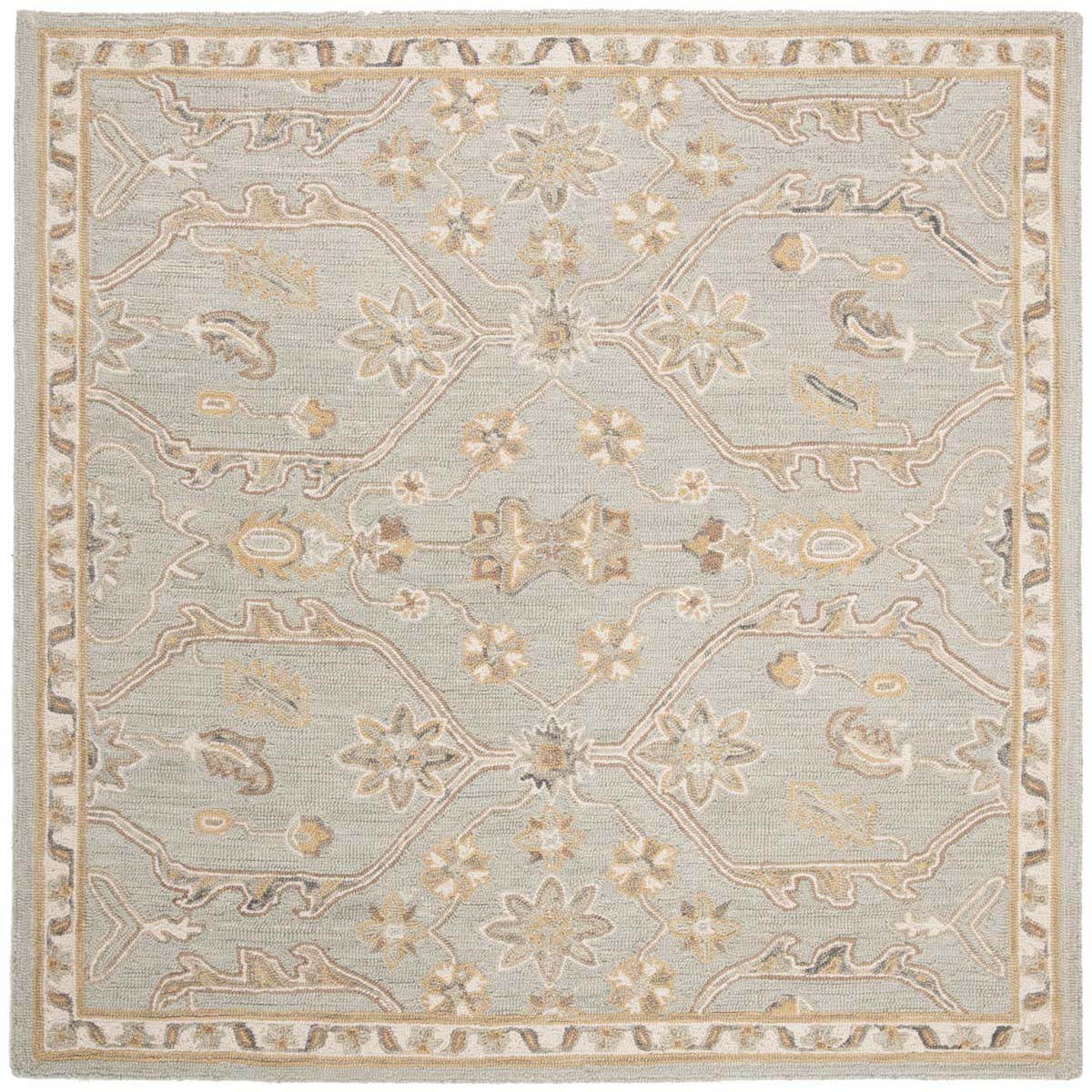 Safavieh Blossom 701 Rug, BLM701 - Slate / Beige