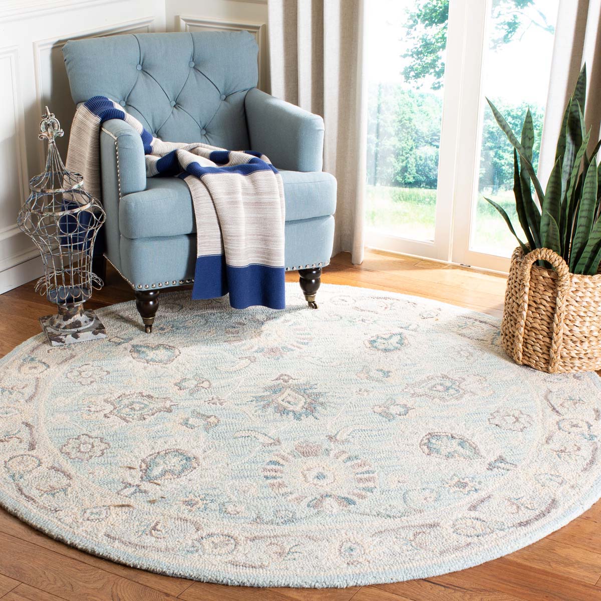 Safavieh Blossom 702 Rug, BLM702 - Grey / Multi