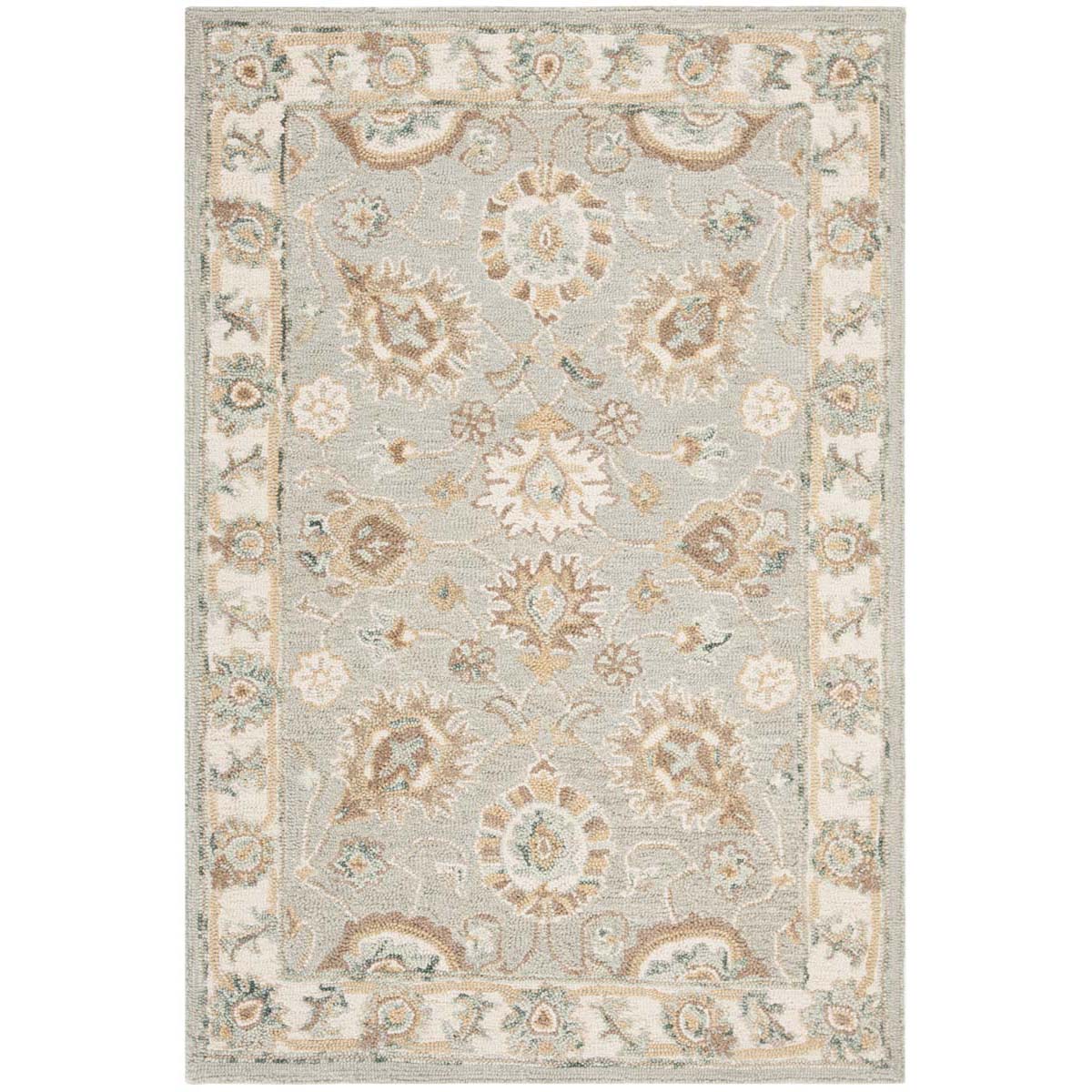 Safavieh Blossom 702 Rug, BLM702 - Aqua / Ivory