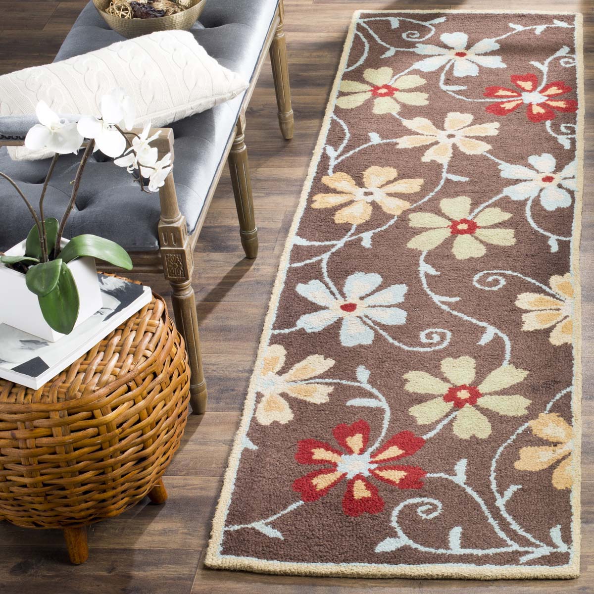 Safavieh Blossom 784 Rug, BLM784 - Brown / Multi