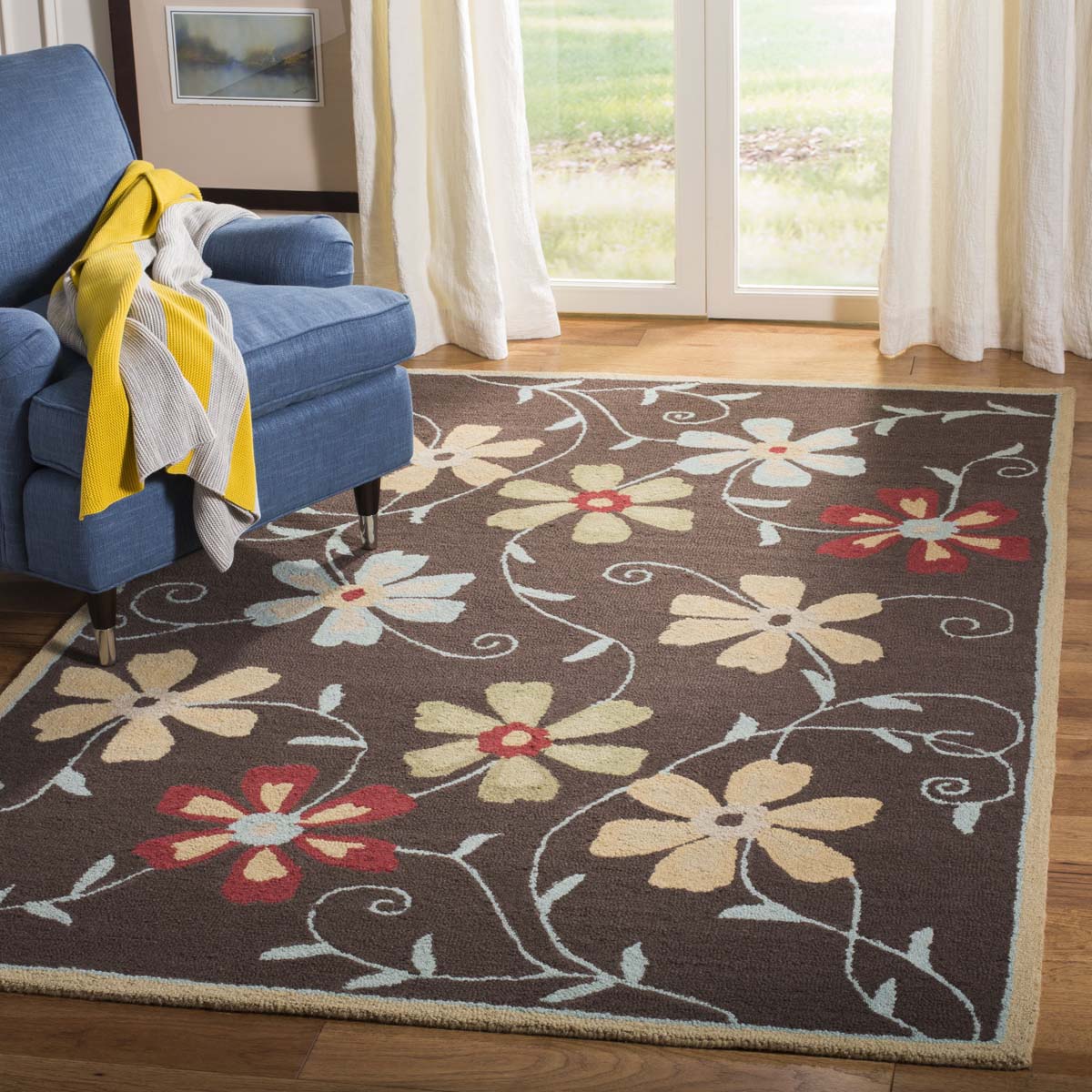 Safavieh Blossom 784 Rug, BLM784 - Brown / Multi