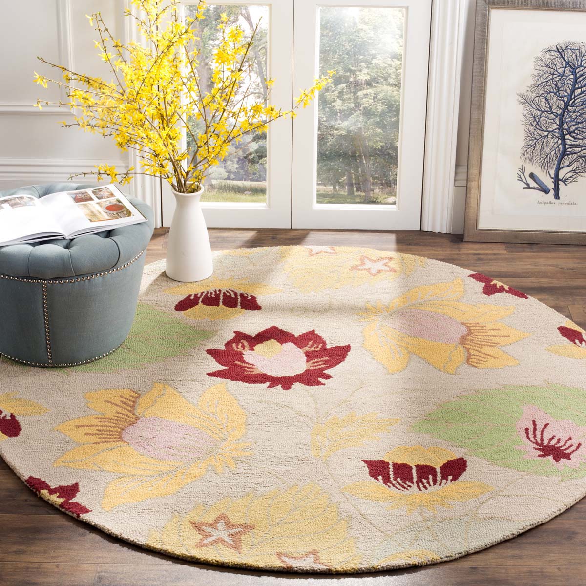 Safavieh Blossom 786 Rug, BLM786 - Ivory / Multi