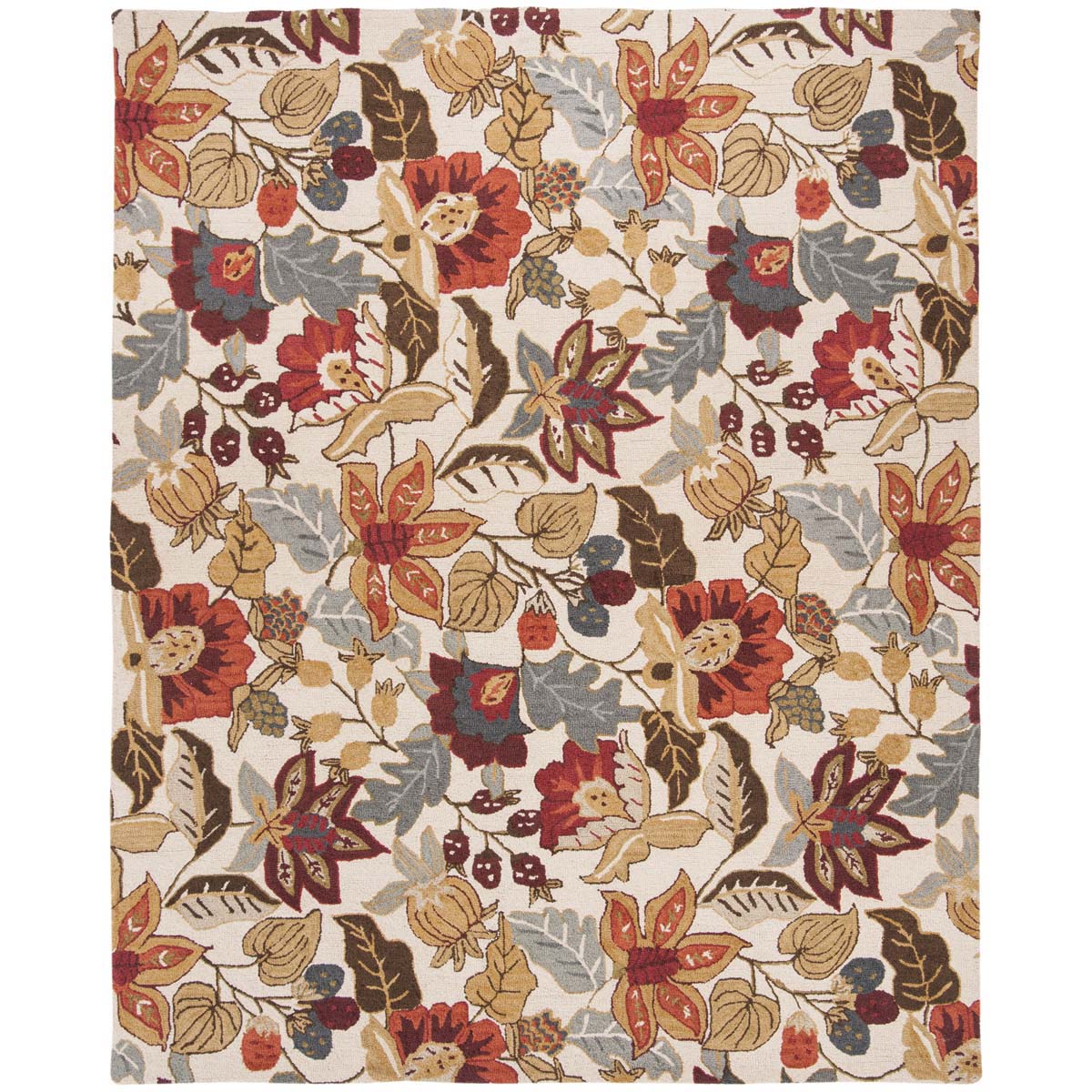 Safavieh Blossom 863 Rug, BLM863 - Ivory / Multi