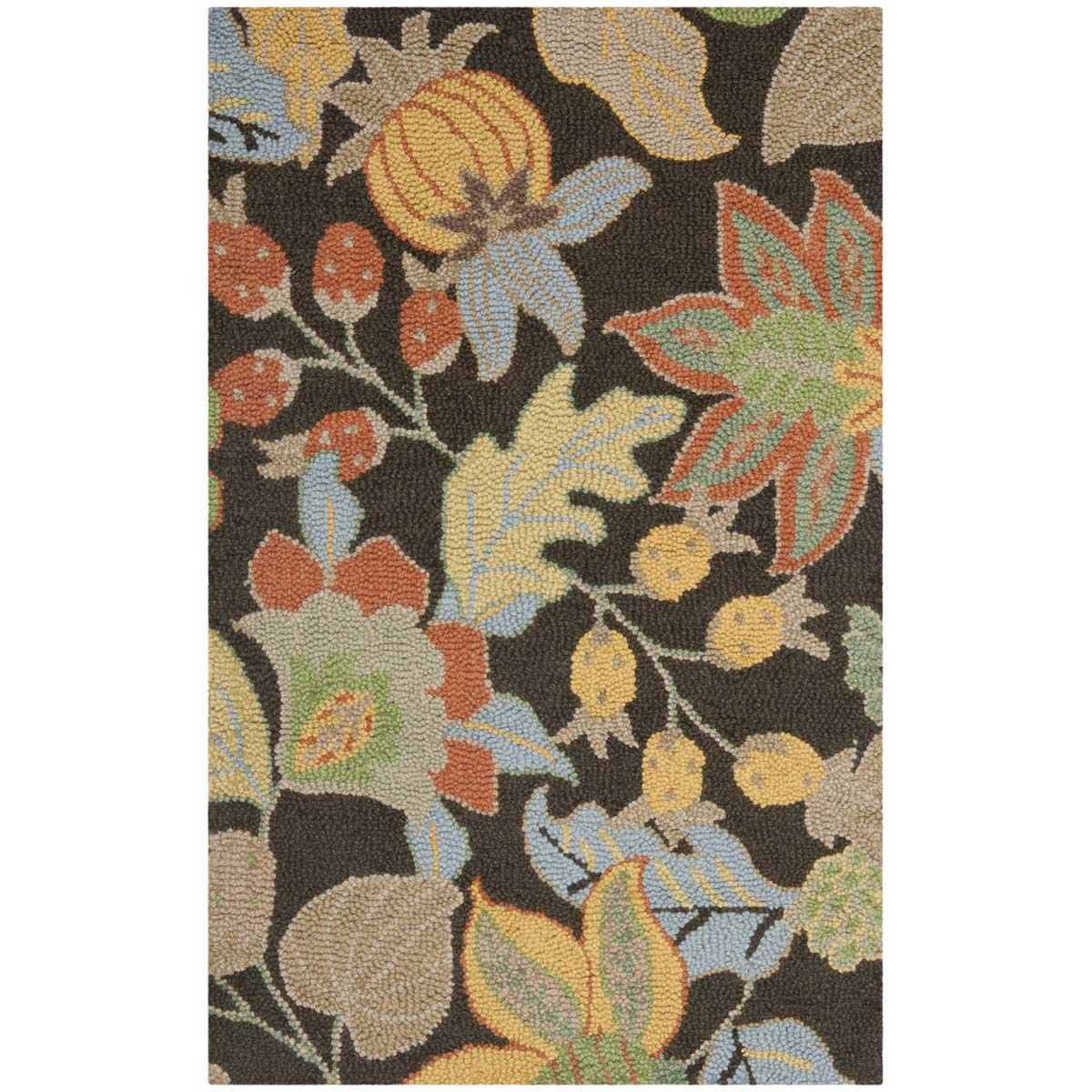 Safavieh Blossom 863 Rug, BLM863 - Black / Multi