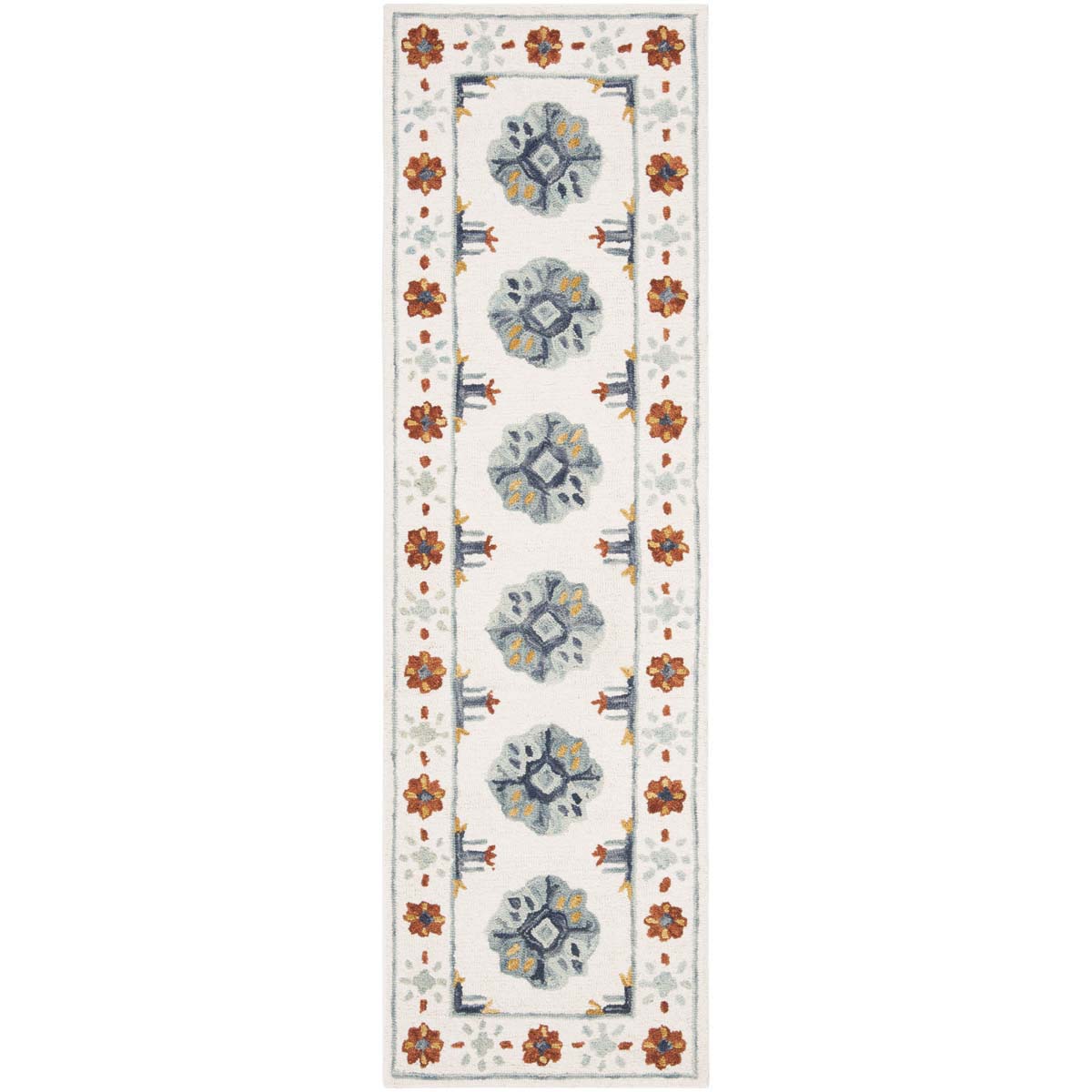 Safavieh Blossom 901 Rug, BLM901 - Blue / Ivory