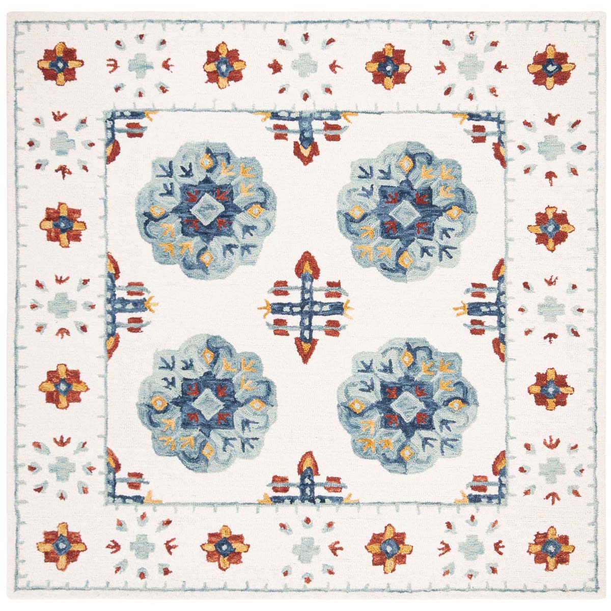 Safavieh Blossom 901 Rug, BLM901 - Blue / Ivory