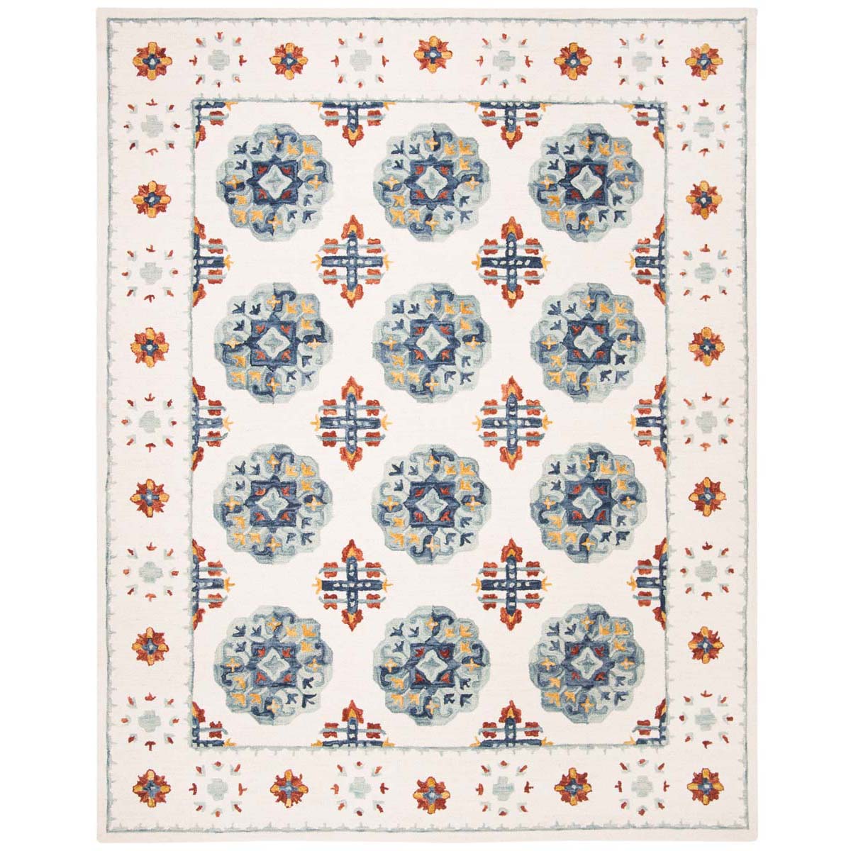 Safavieh Blossom 901 Rug, BLM901 - Blue / Ivory