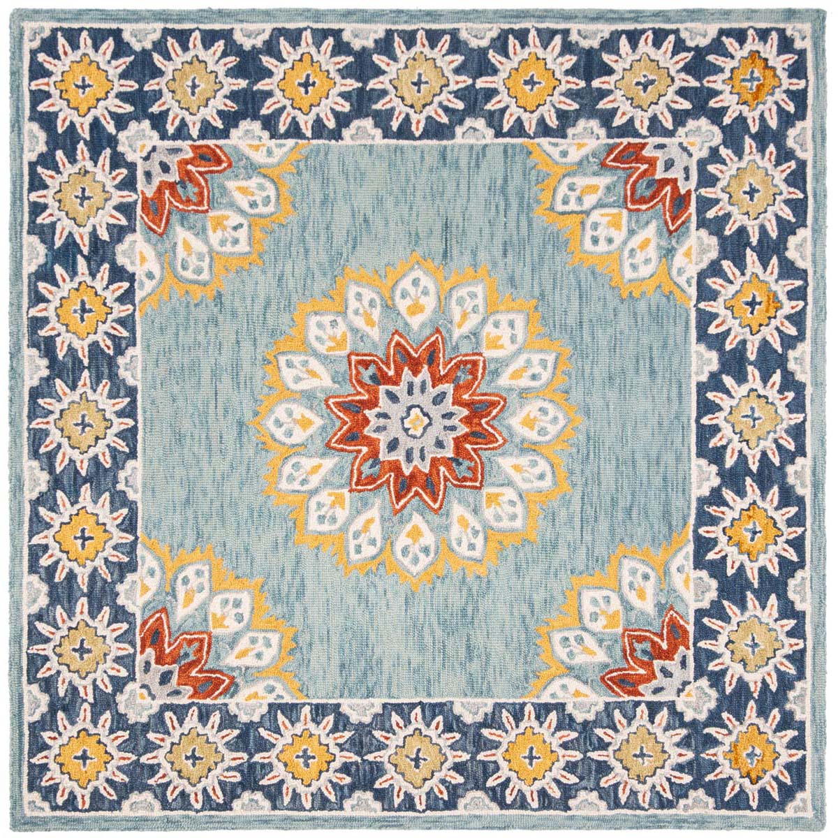 Safavieh Blossom 902 Rug, BLM902 - Blue / Gold