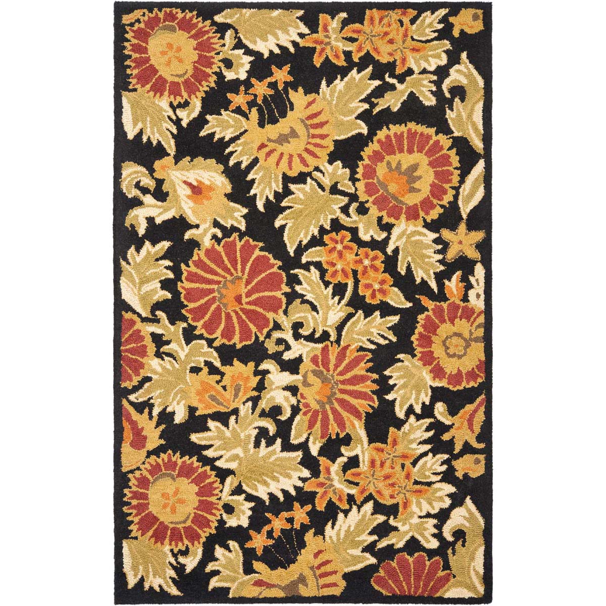 Safavieh Blossom 912 Rug, BLM912 - Black / Multi