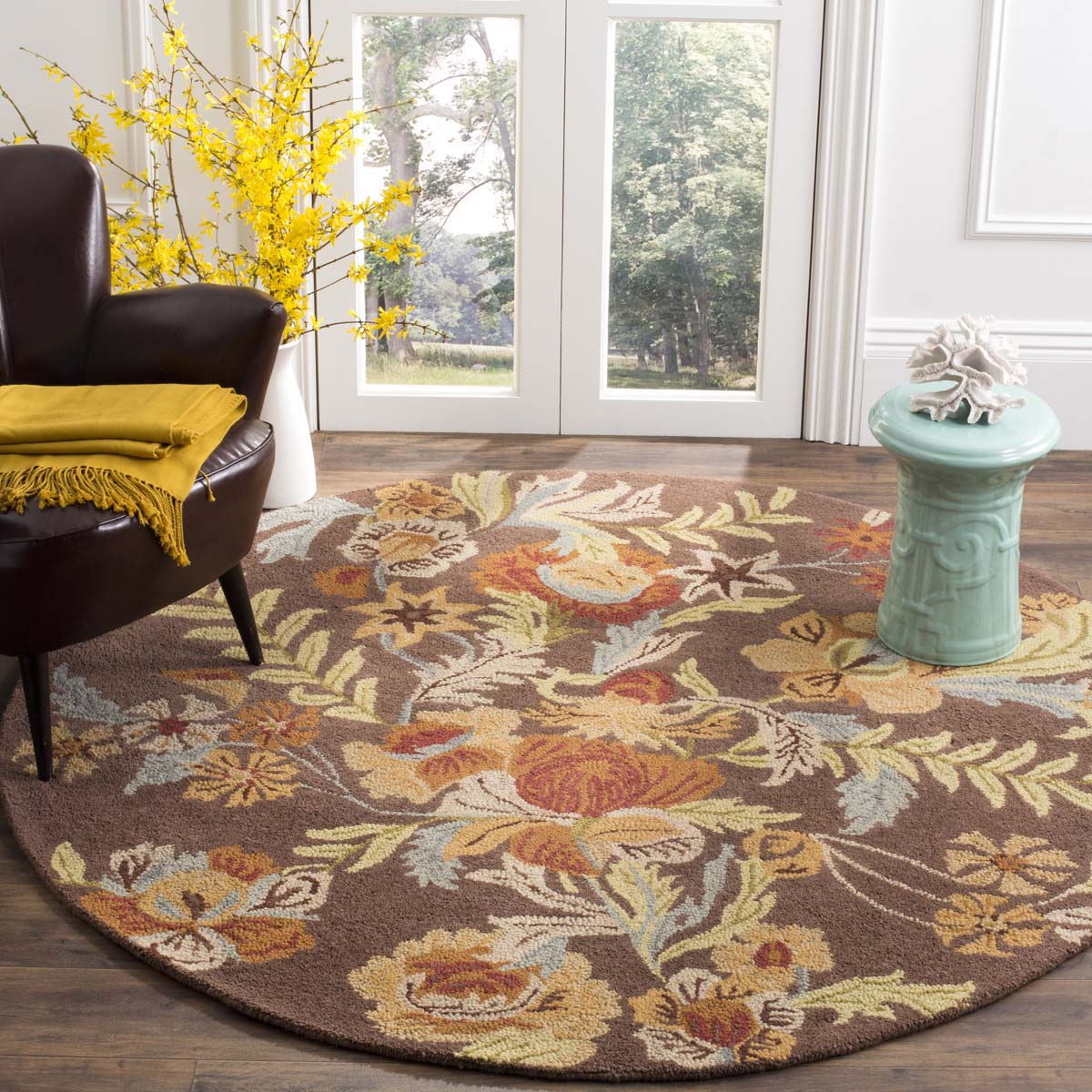 Safavieh Blossom 915 Rug, BLM915 - Brown / Multi