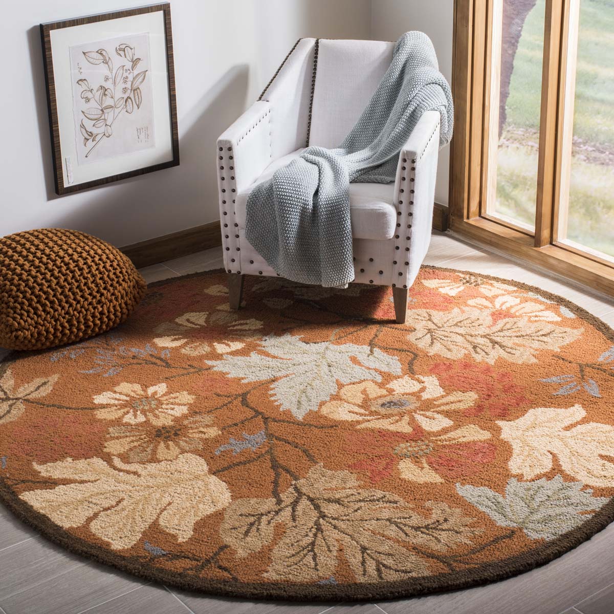 Safavieh Blossom 917 Rug, BLM917 - Rust / Multi