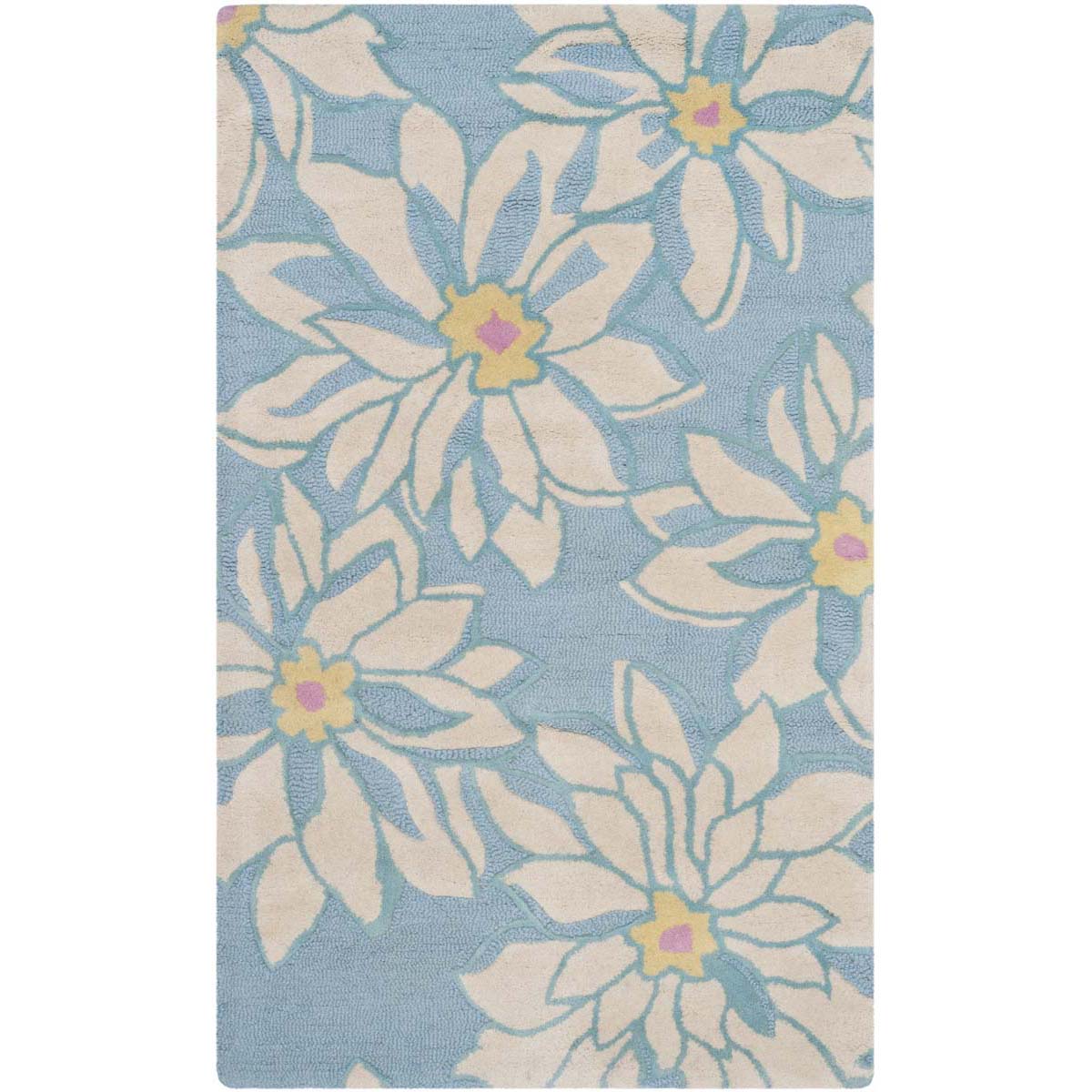 Safavieh Blossom 924 Rug, BLM924 - Light Blue / Ivory