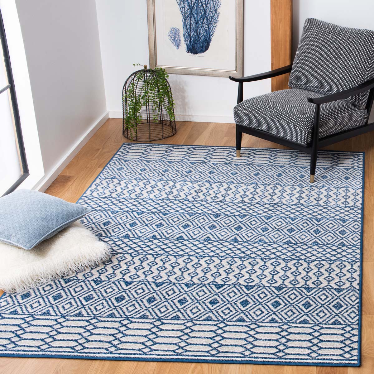 Safavieh Belmont 132 Rug, BMT132 - Navy / Grey