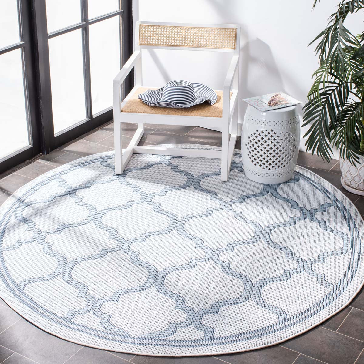 Safavieh Bermuda 810 Blue Rug, BMU810 - Ivory / Light Blue