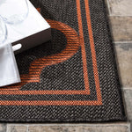 Safavieh Bermuda 810 Rug, BMU810 - Charcoal / Rust