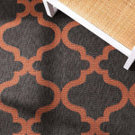 Safavieh Bermuda 810 Rug, BMU810 - Charcoal / Rust