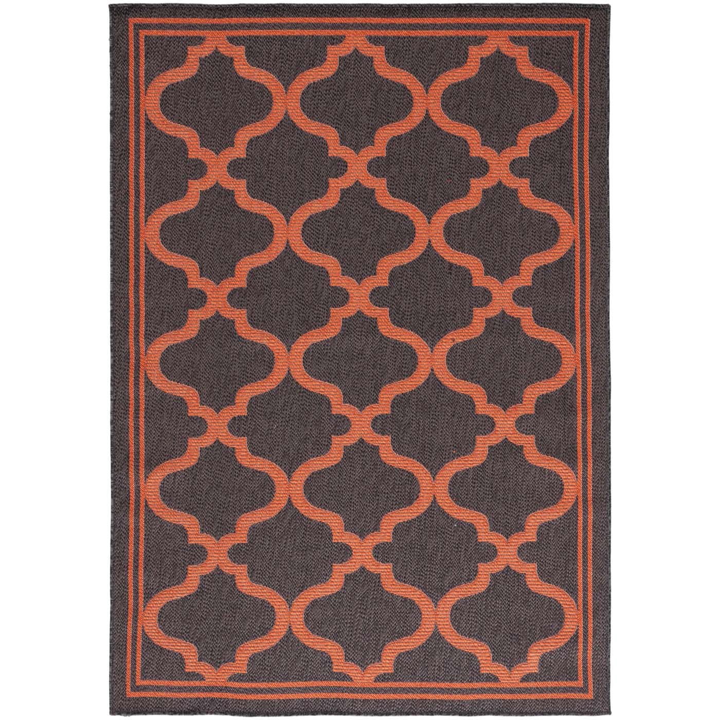 Safavieh Bermuda 810 Rug, BMU810 - Charcoal / Rust