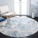 Safavieh Brentwood 822 Rug, Blue, BNT822 - Ivory / Navy