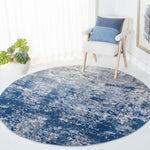 Safavieh Brentwood 822 Rug, Blue, BNT822 - Grey / Navy