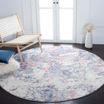 Safavieh Brentwood 822 Rug, Blue, BNT822 - Navy / Red