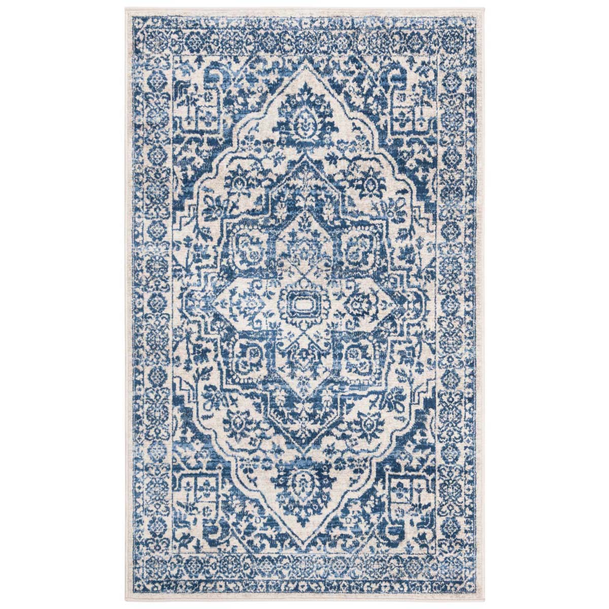 Safavieh Brentwood 832 Rug, Blue, BNT832 - Navy / Light Grey