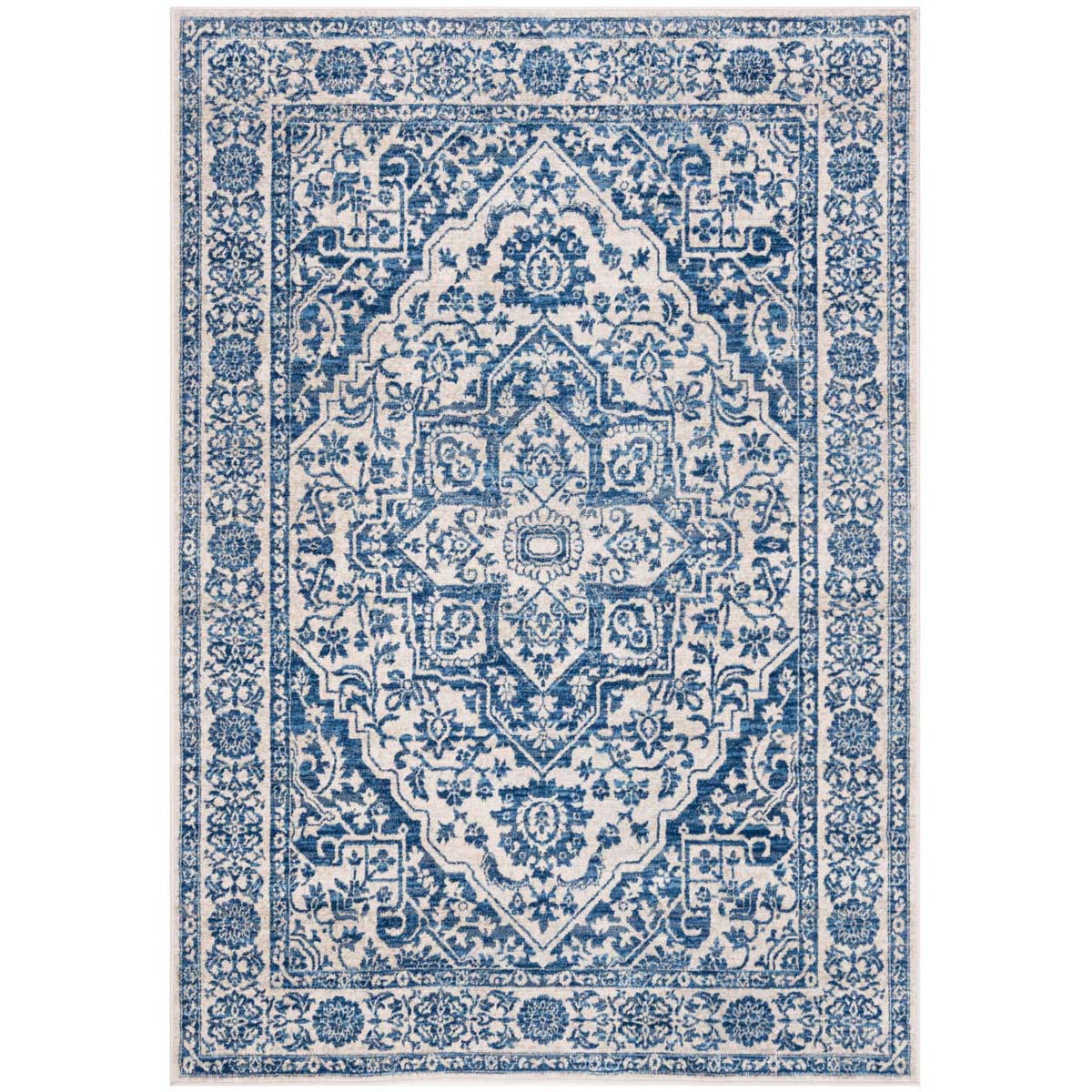 Safavieh Brentwood 832 Rug, Blue, BNT832 - Navy / Light Grey