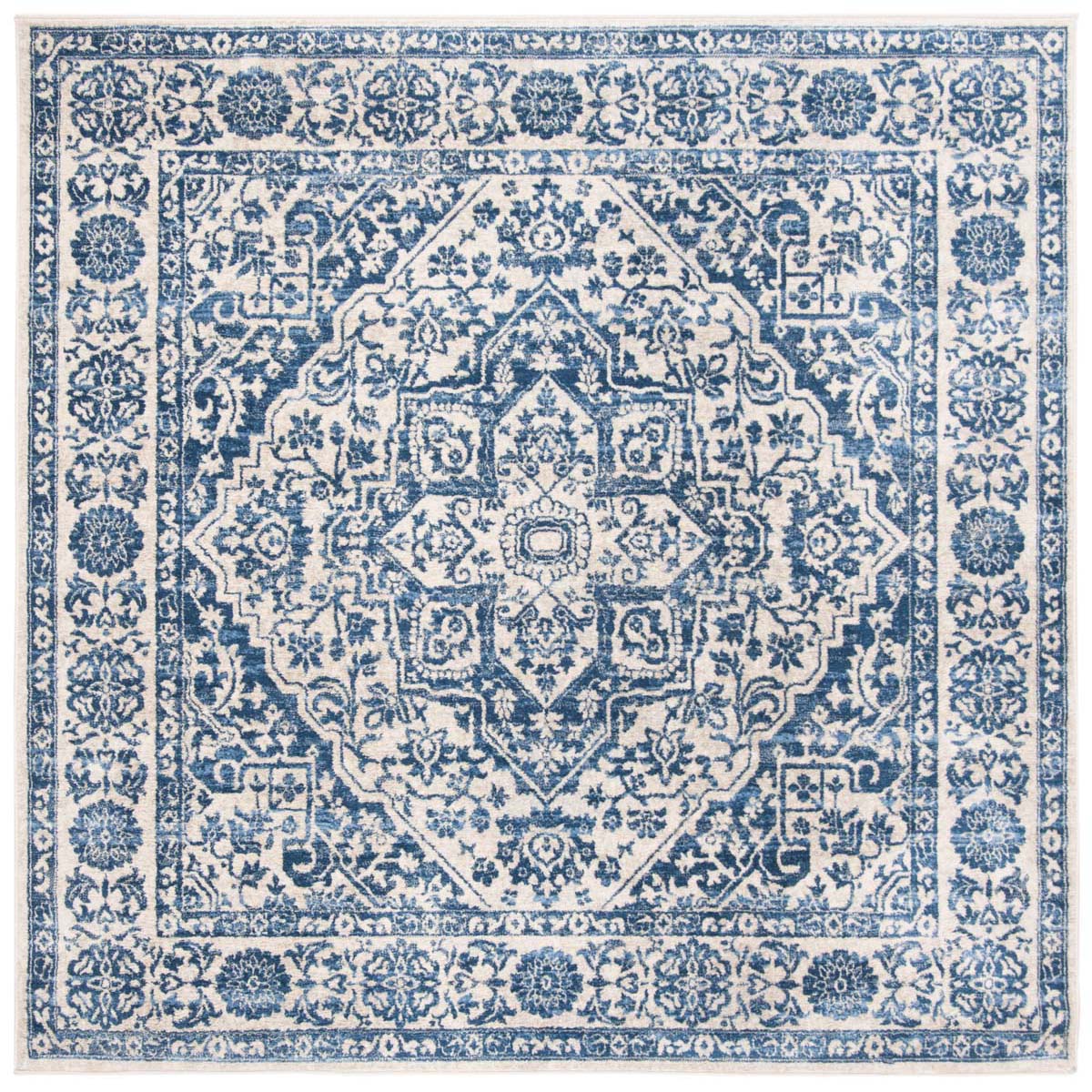 Safavieh Brentwood 832 Rug, Blue, BNT832 - Navy / Light Grey