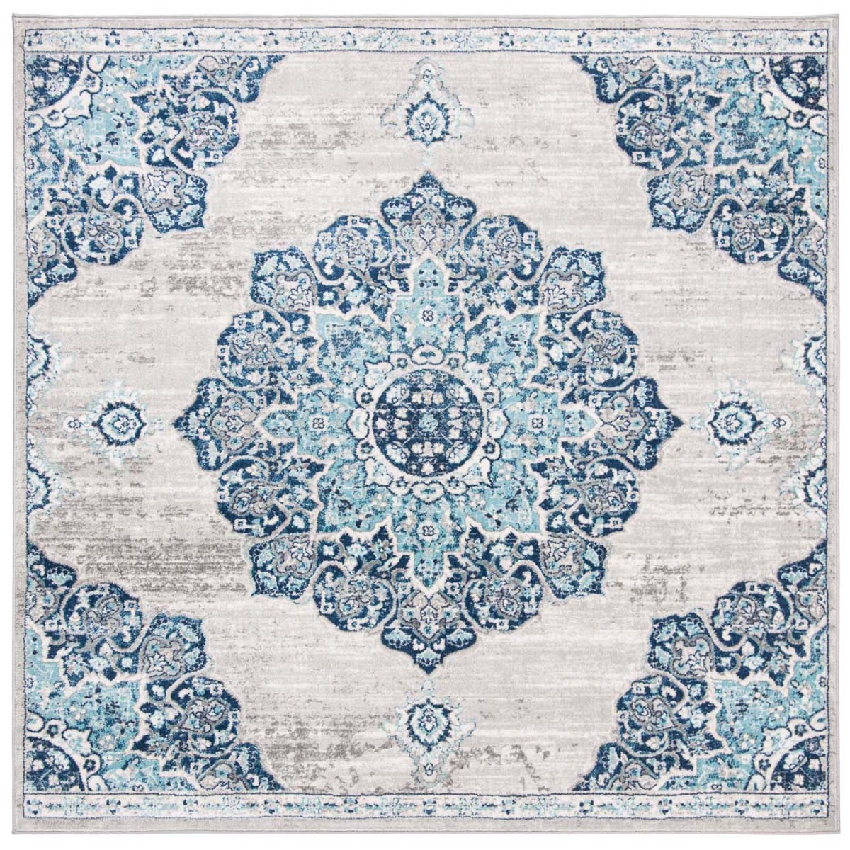 Safavieh Brentwood 849 Rug, BNT849 - NAVY / LIGHT GREY