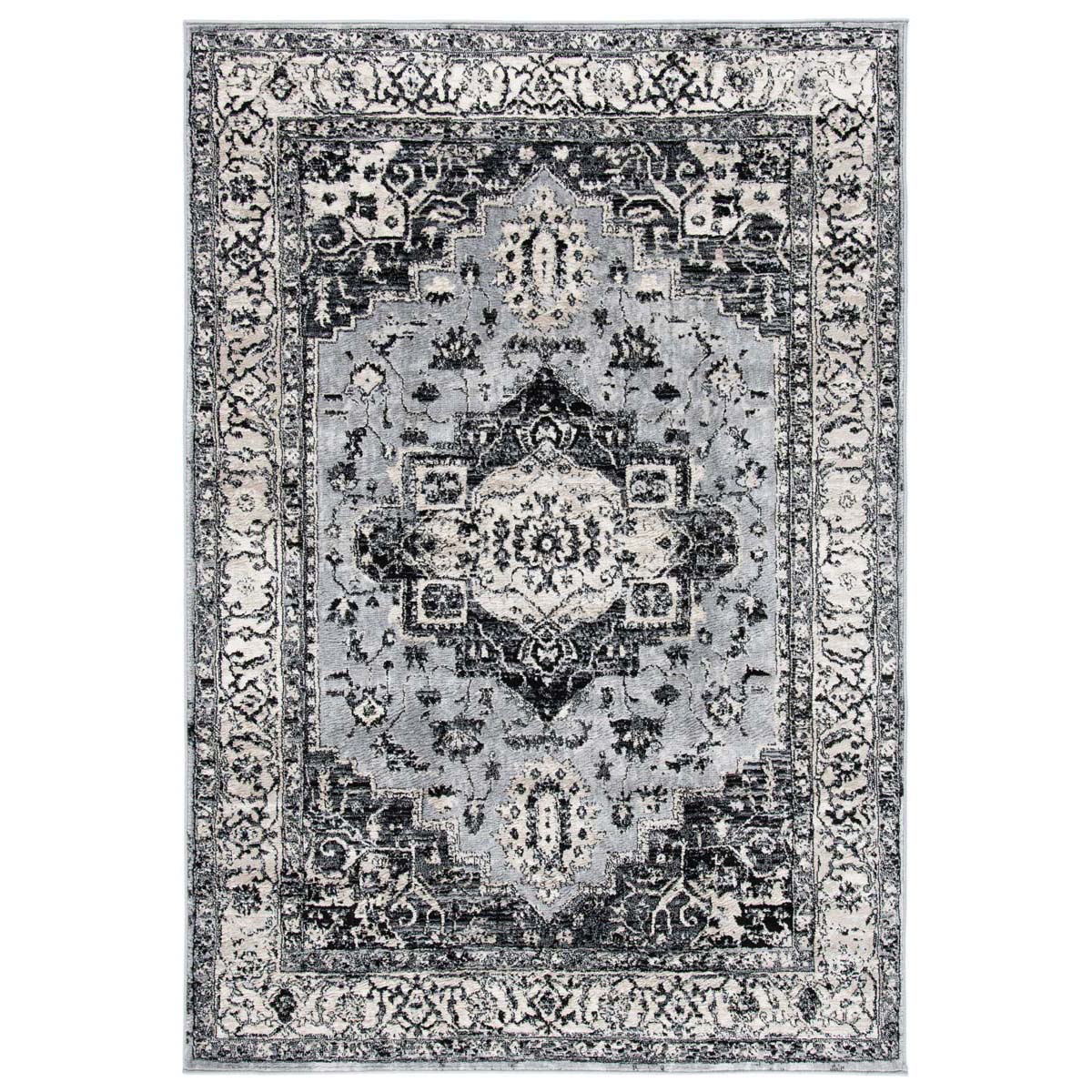 Safavieh Brentwood 851 Rug, Grey, BNT851 - Grey / Black