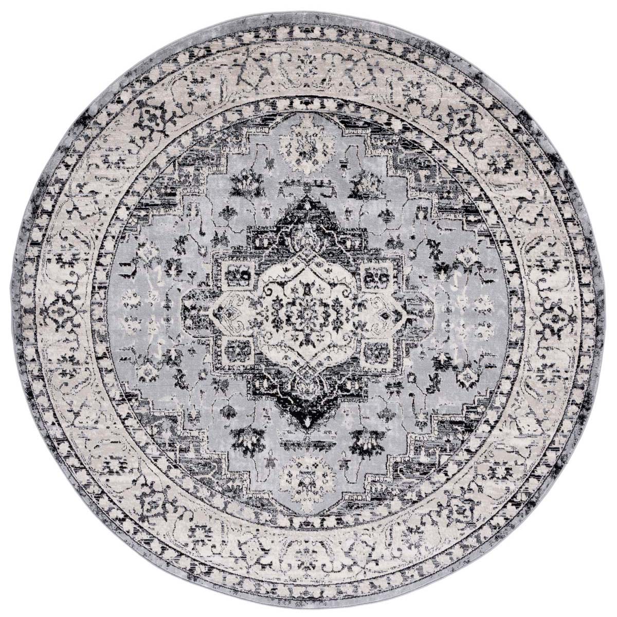 Safavieh Brentwood 851 Rug, Grey, BNT851 - Grey / Black