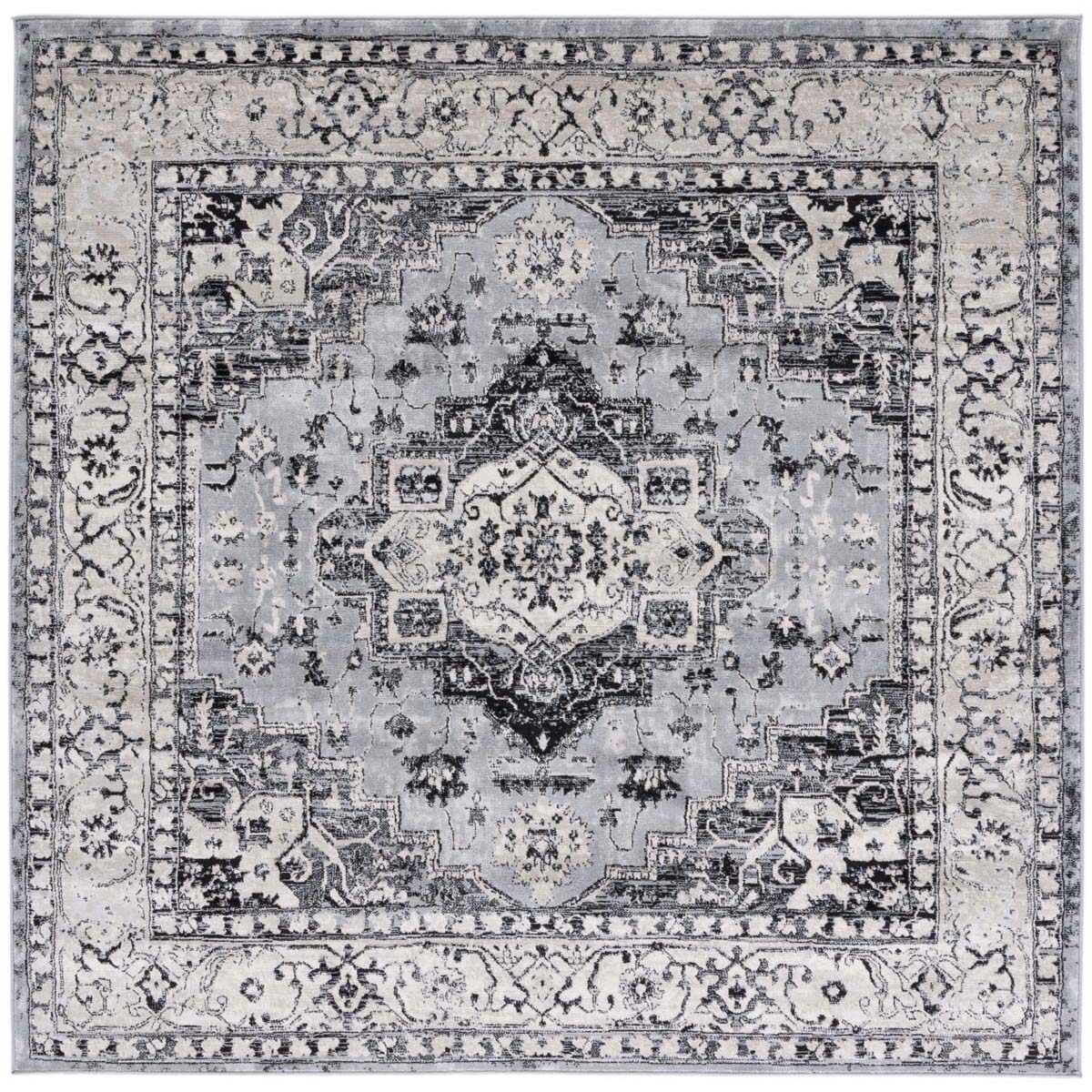 Safavieh Brentwood 851 Rug, Grey, BNT851 - Grey / Black