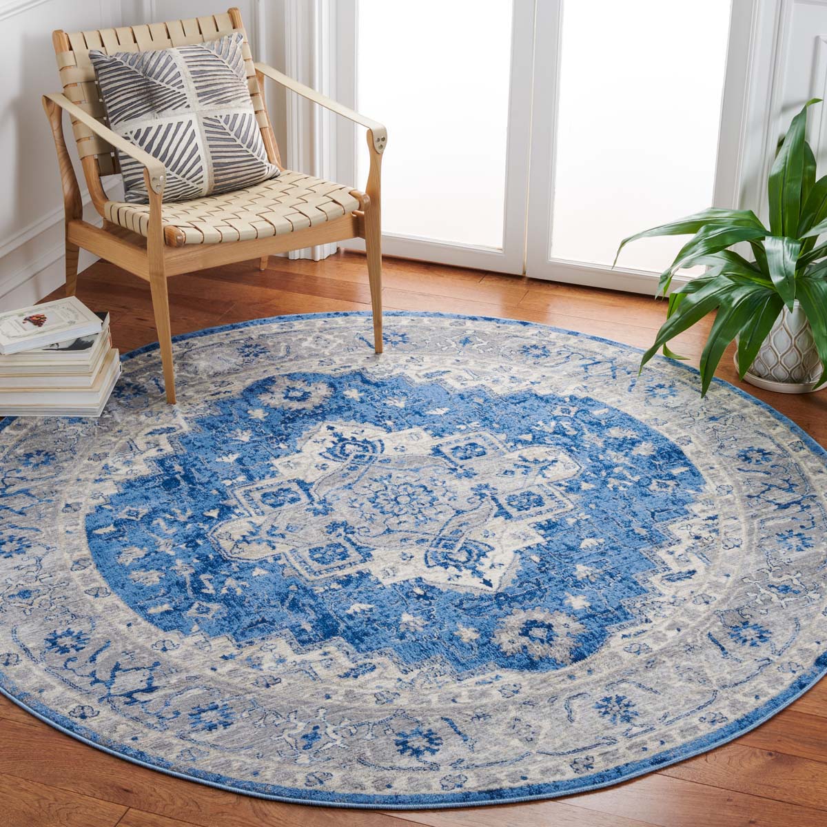 Safavieh Brentwood 851 Rug, Grey, BNT851 - Blue / Grey