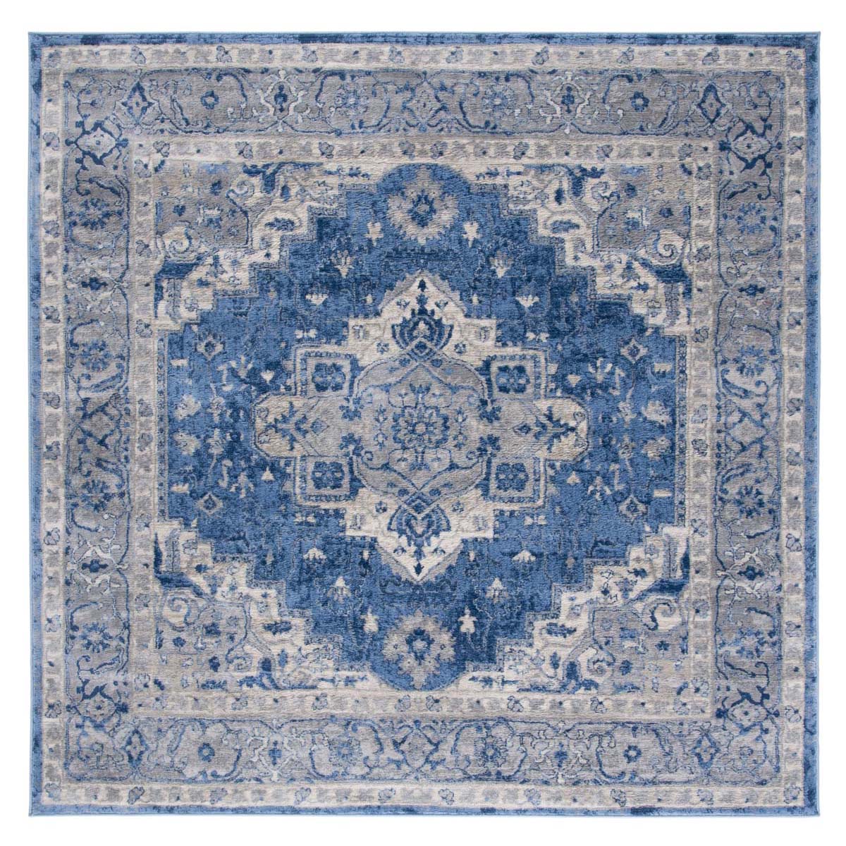 Safavieh Brentwood 851 Rug, Grey, BNT851 - Blue / Grey