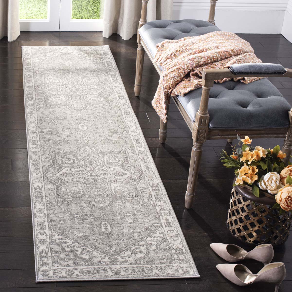 Safavieh Brentwood 852 Rug, Grey, BNT852 - Cream / Grey