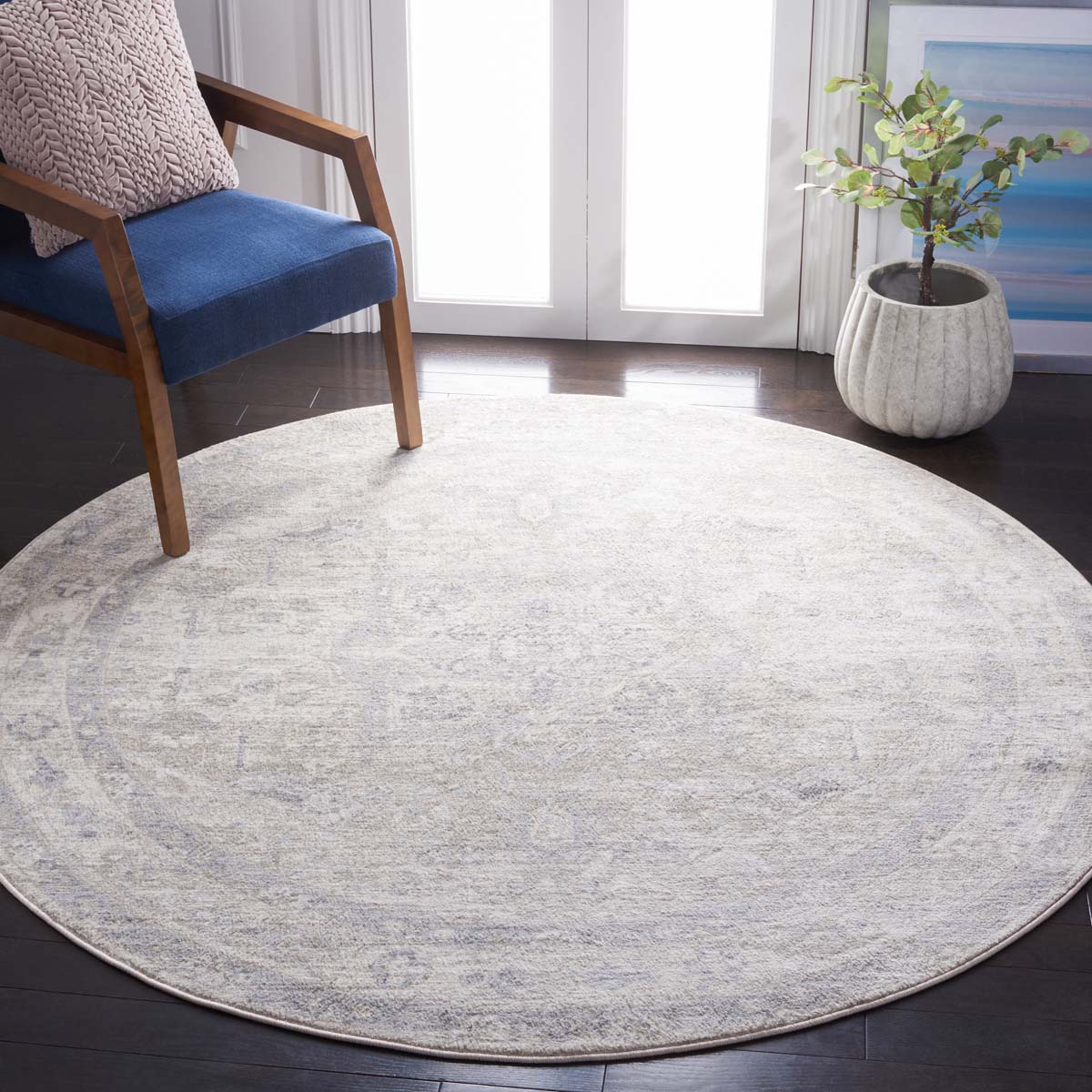 Safavieh Brentwood 852 Rug, Grey, BNT852 - Ivory / Grey