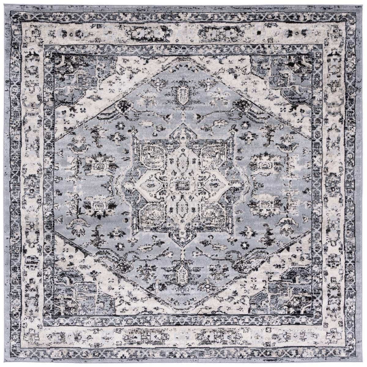 Safavieh Brentwood 852 Rug, Grey, BNT852 - Grey / Black