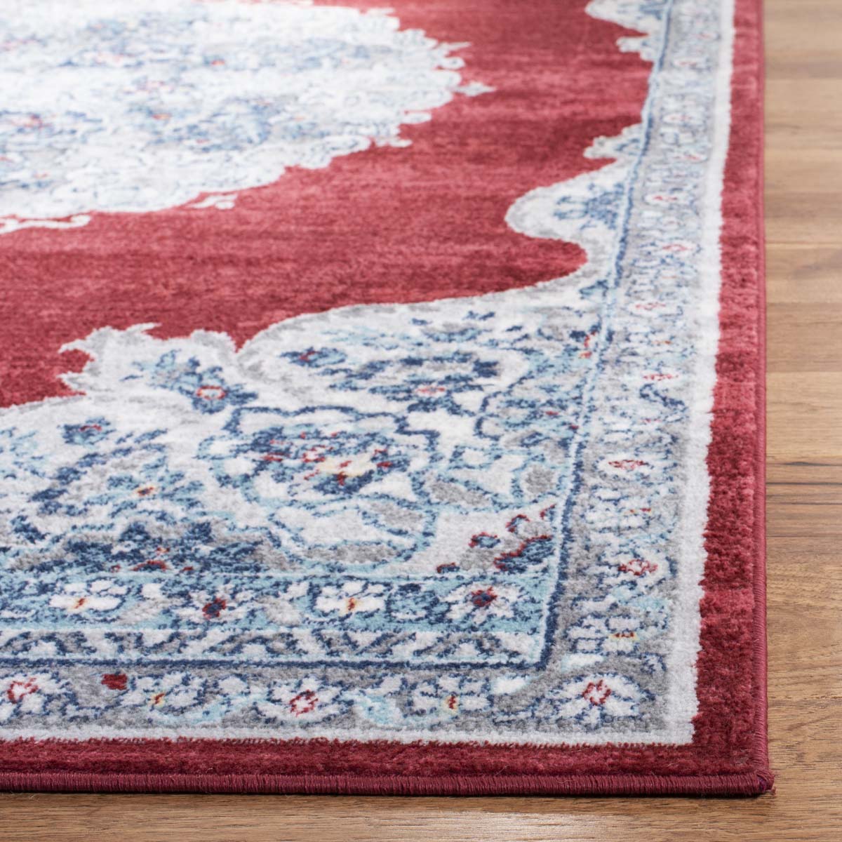 Safavieh Brentwood 867 Rug, Red, BNT867 - Red / Ivory