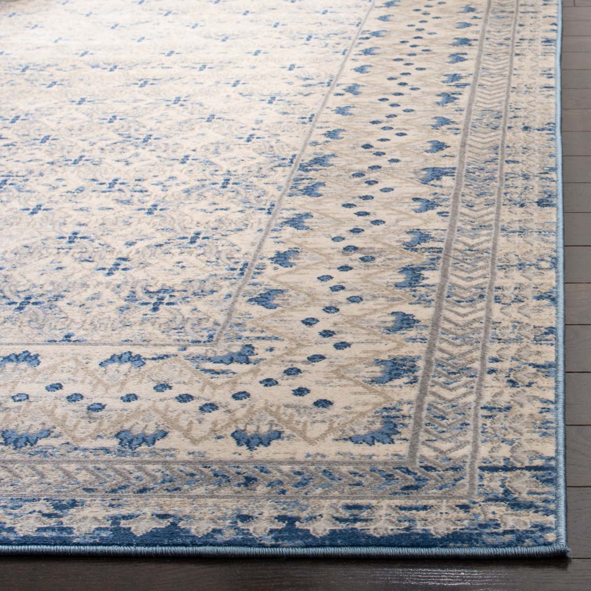 Safavieh Brentwood 899 Rug, Blue, BNT899 - Light Grey / Blue