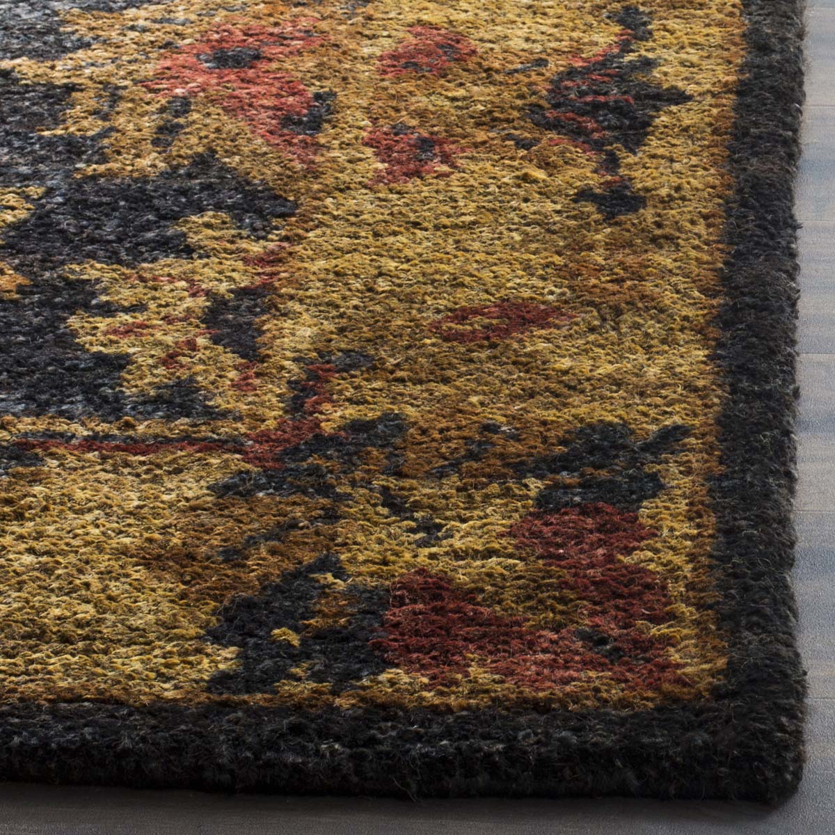 Safavieh Bohemian 316 Rug, BOH316 - Charcoal / Gold