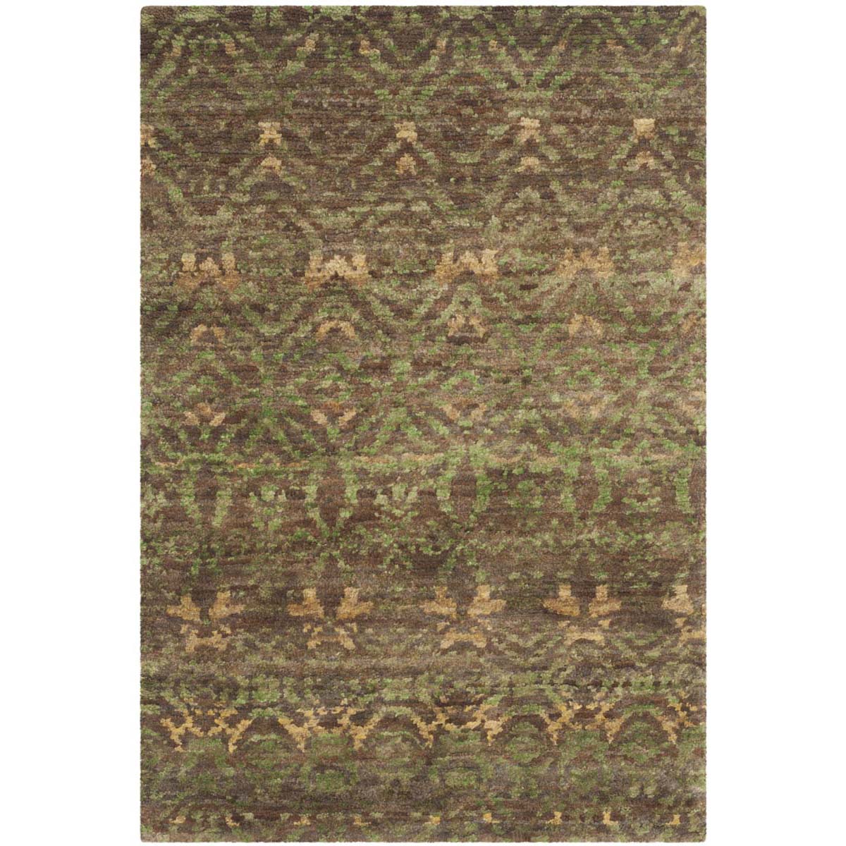 Safavieh Bohemian 623 Rug, BOH623 - Green / Brown